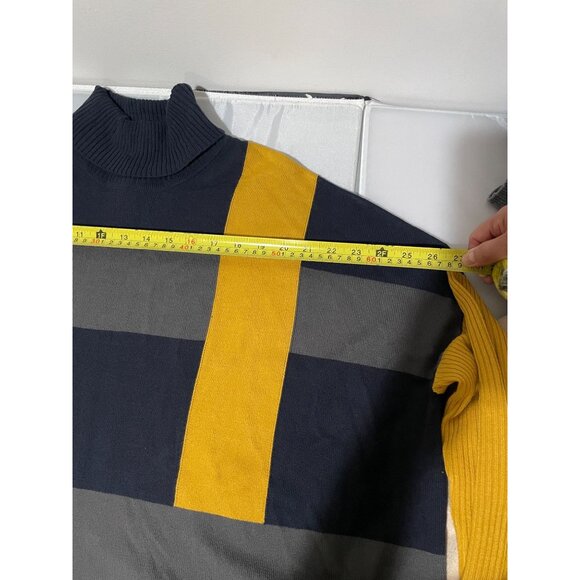 Jones New York Women's Color Block Turtleneck Sweater Long Sleeve Size L - Picture 12 of 15